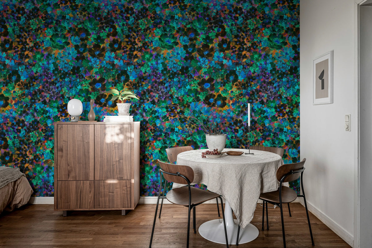 Flowerhaze, Retro Mural Wallpaper - room preview 03