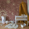 Astrology, Red Mural Wallpaper - room preview 03