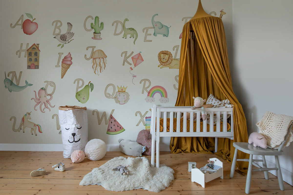 Learning ABC, English Mural Wallpaper - room preview 03