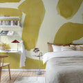 Wiggle Shapes, Yellow Mural Wallpaper - room preview 03