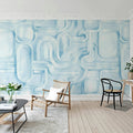 Abstract Path, Blue Mural Wallpaper - room preview 03