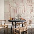 Abstract Path, Pink Mural Wallpaper - room preview 03