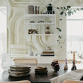 Abstract Path, Beige Mural Wallpaper - room preview 03