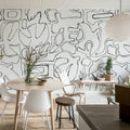 Peaceful, Black & White Mural Wallpaper - room preview 03
