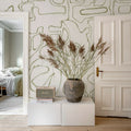 Peaceful, Beige Mural Wallpaper - room preview 03