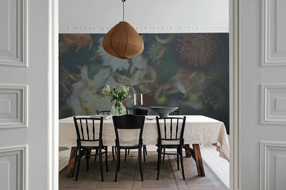 Glossy Flower, Summer Mural Wallpaper - room preview 03