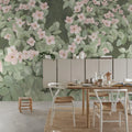 Parkflowers, Pink Mural Wallpaper - room preview 03