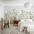 Songbird Mural, White Mural Wallpaper - room preview 03