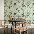 Bamboo Jungle, Green Mural Wallpaper - room preview 03