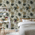Lemur Palms, Sand Mural Wallpaper - room preview 03