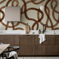 Serpentine, Mocha Mousse Mural Wallpaper - room preview 03