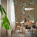 Ink Tiger, Rust Mural Wallpaper - room preview 03