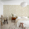 Symbolic Tales, Beige Mural Wallpaper - room preview 03