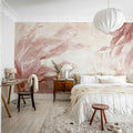Leafy Dream, Pink Mural Wallpaper - room preview 03