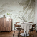 Leafy Dream, Greige Mural Wallpaper - room preview 03