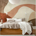 Artistic Waves, Rust Mural Wallpaper - room preview 03