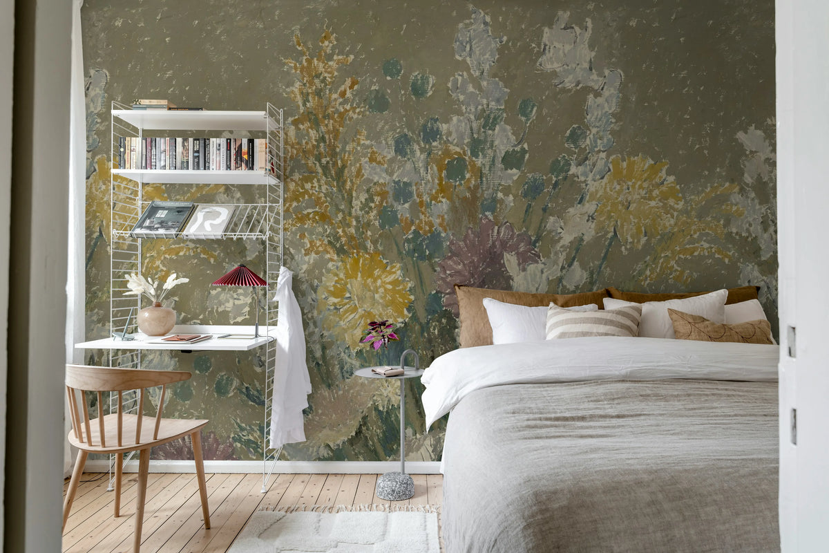Lilians Bed, Purple Mural Wallpaper - room preview 03