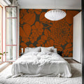 Susan, Orange Mural Wallpaper - room preview 03