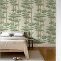 Highland Pines, Light Green Mural Wallpaper - room preview 03