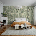 Droptree, Green Mural Wallpaper - room preview 03