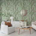 Droptree, Beige Mural Wallpaper - room preview 03