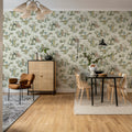 Toile Conversation, Beige Mural Wallpaper - room preview 03