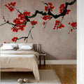 Blush of Spring, Red Mural Wallpaper - room preview 03