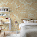 Kumo, Yellow Mural Wallpaper - room preview 03