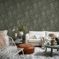 Dragon Tree Bloom, Green Mural Wallpaper - room preview 03
