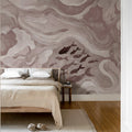 Silent Stream, Pink Mural Wallpaper - room preview 03