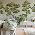 Poetic Trees, Beige Mural Wallpaper - room preview 03