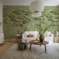 Forest Poem, Green Mural Wallpaper - room preview 03