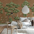 Forest Poem, Rust Mural Wallpaper - room preview 03