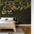 Maidenhair Tree, Black Mural Wallpaper - room preview 03