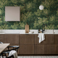 Vintage Foliage, Green Mural Wallpaper - room preview 03