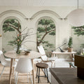 Woodland Arches, Green Mural Wallpaper - room preview 03