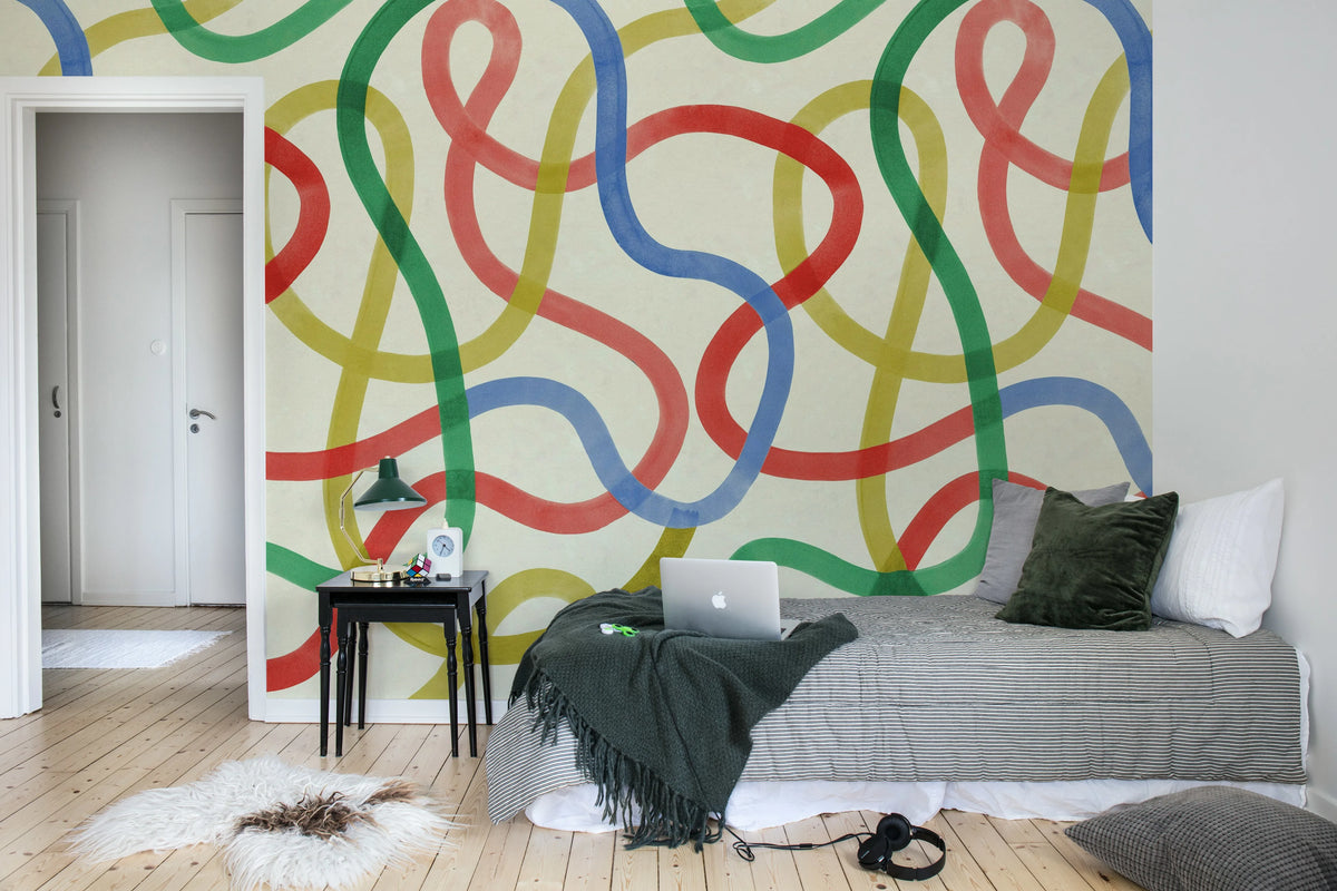 Serpentine, Happy Mural Wallpaper - room preview 03