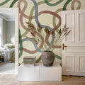 Serpentine, Retro Mural Wallpaper - room preview 03