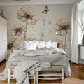 Giant Flowers, Pink Mural Wallpaper - room preview 03