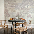Pastel Forest, Pink Mural Wallpaper - room preview 03