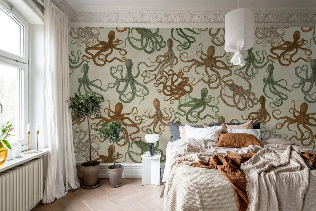 Octopus, Multi Mural Wallpaper - room preview 03