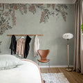 Wisteria Garden, Gray Mural Wallpaper - room preview 03