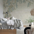 Wisteria Garden, Light Blue Mural Wallpaper - room preview 03