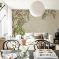 Wisteria Garden, Beige Mural Wallpaper - room preview 03