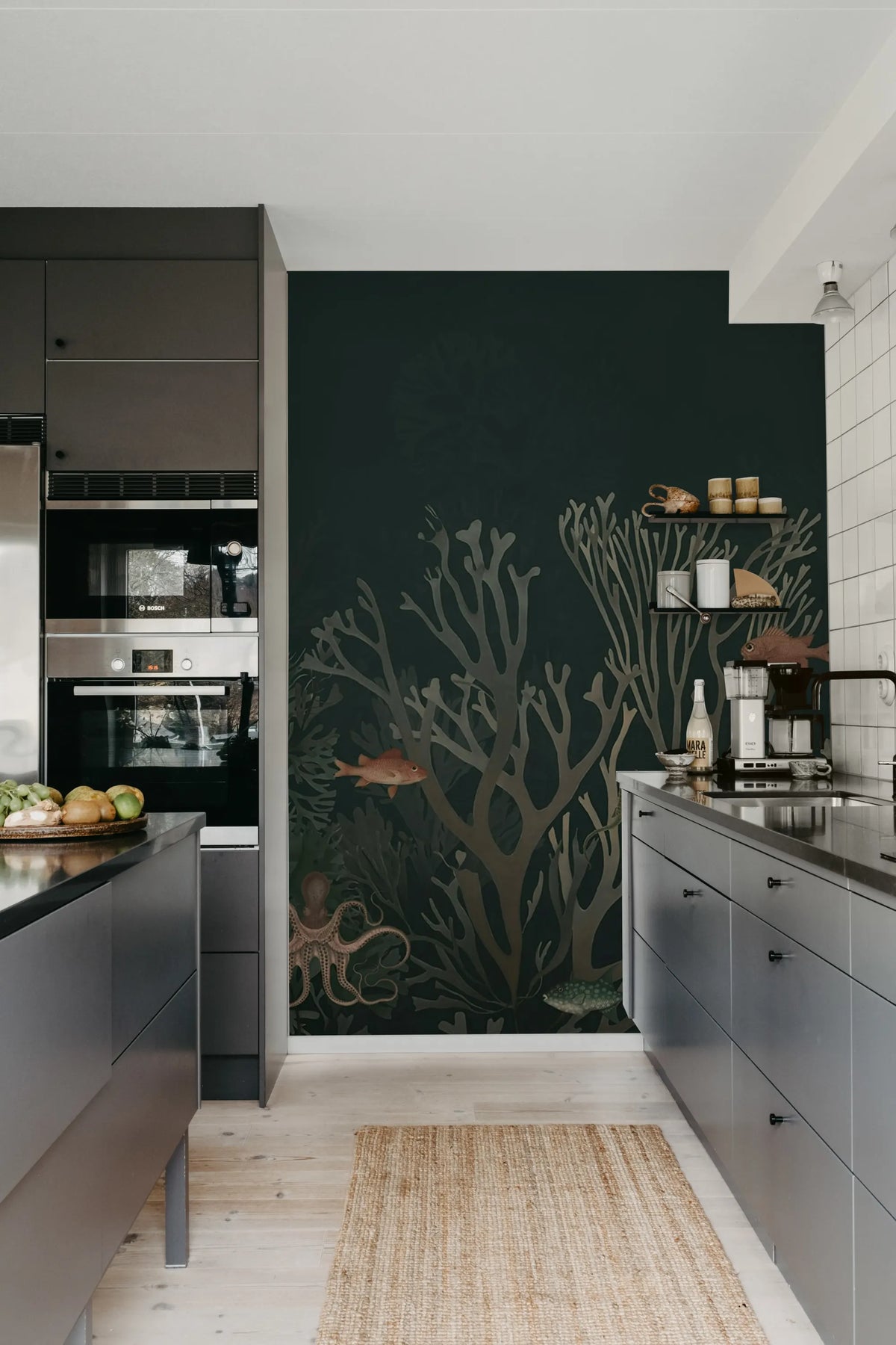 Coral World, Night Mural Wallpaper - room preview 03