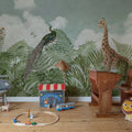 Wild Haven, Green Mural Wallpaper - room preview 03
