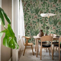 Tropical Harmony, Green Mural Wallpaper - room preview 03