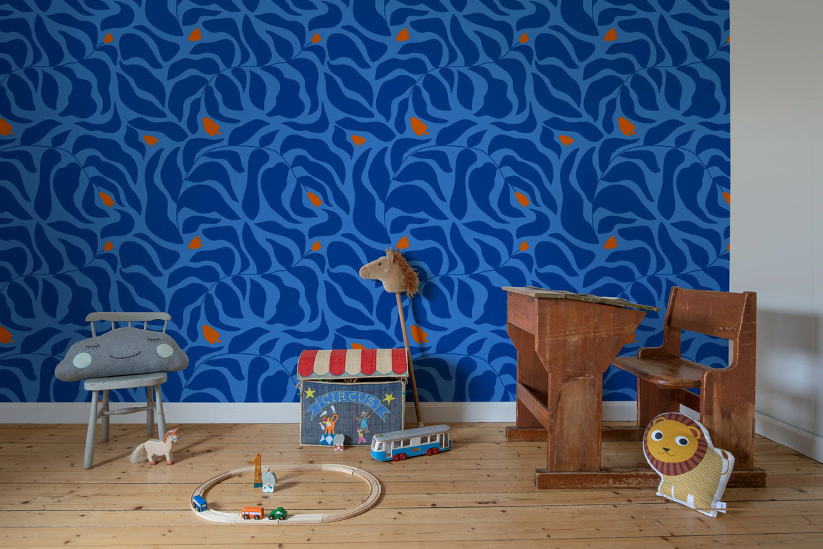 Twilight Garden, Dark Mural Wallpaper - room preview 03