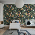 Fabled Forest, Noir Mural Wallpaper - room preview 03