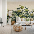 Vintage Meadow, Yellow Mural Wallpaper - room preview 03
